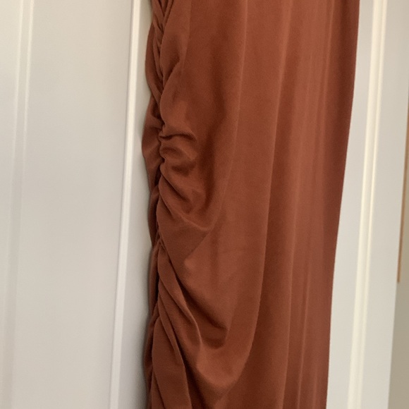 Elevated Presence Sleeveless Ruched Funnel Neck Midi Dress -NWT! - Picture 7 of 11